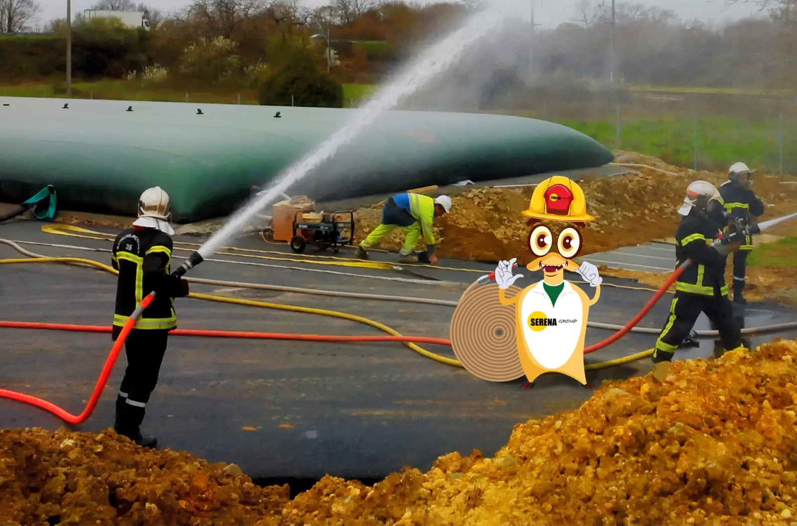 Citerne souple incendie Serena – démonstration pompiers